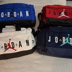 Jordan Men's Duffel Bag Set - Red, Blue, White, and Navy 1 For 50 Or 2 For 90